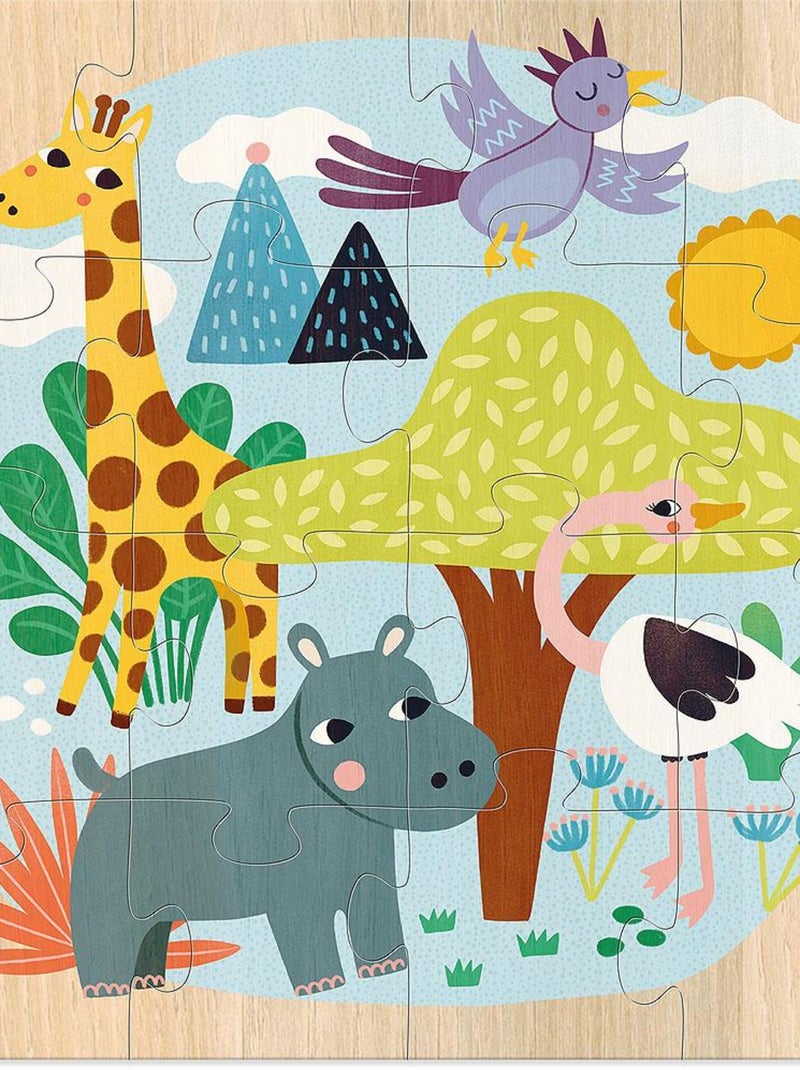 3 puzzles Animaux du monde N/A - Kiabi