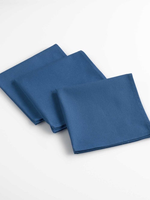 3 Serviettes de table Aubelines anthracite - Kiabi