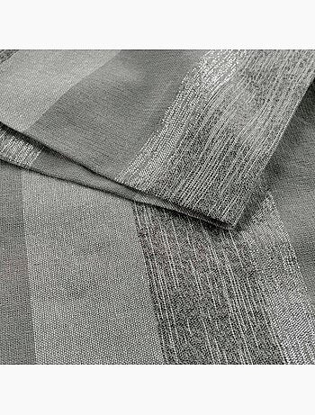 3 Serviettes de table coton Eldora gris argent