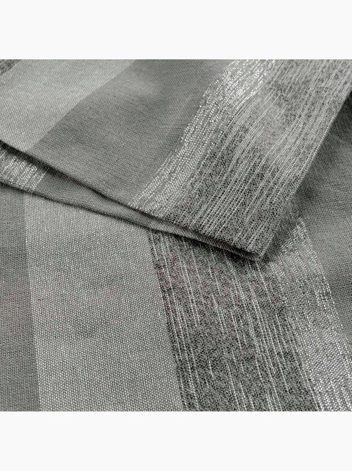 3 Serviettes de table coton Eldora gris argent - Kiabi