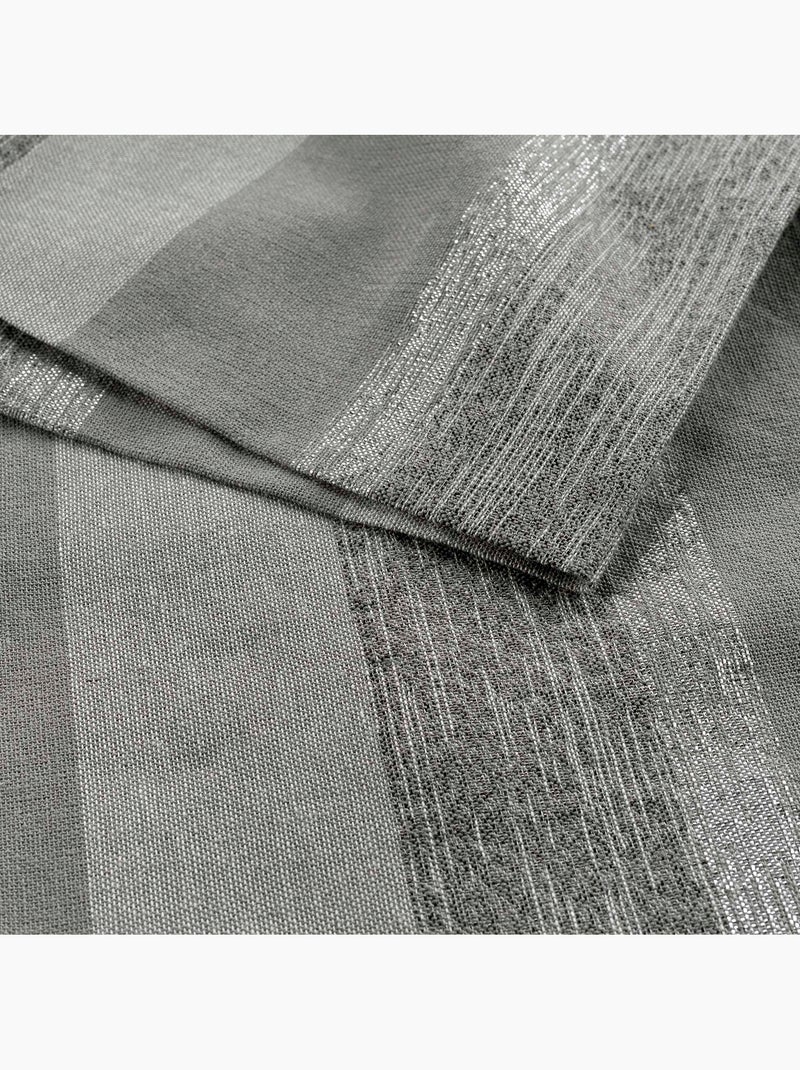 3 Serviettes de table coton Eldora gris argent Argent - Kiabi