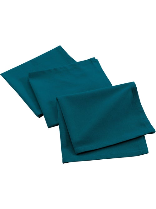 3 Serviettes de table coton recycle Collection Grand Mistral - Kiabi