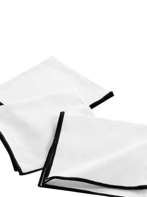 3 Serviettes de table coton recycle Mistralines - Kiabi