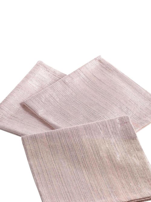 3 Serviettes de table Elégance Rose - Kiabi