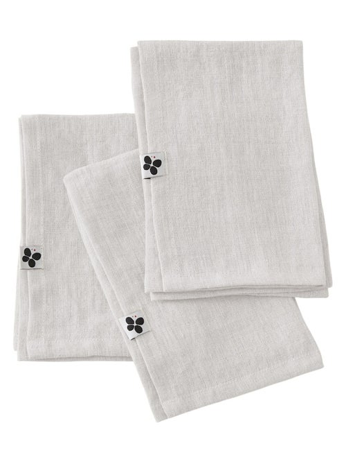 3 Serviettes de table en lin Soline - Kiabi 3 Serviettes de table en lin Soline - Kiabi