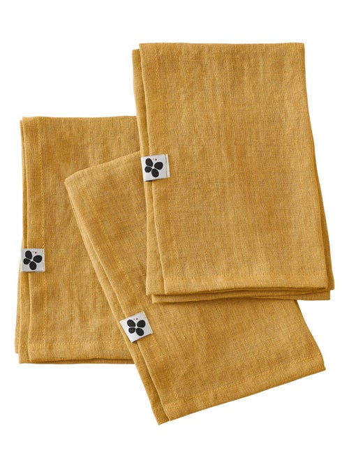 3 Serviettes de table en lin Soline - Kiabi 3 Serviettes de table en lin Soline - Kiabi
