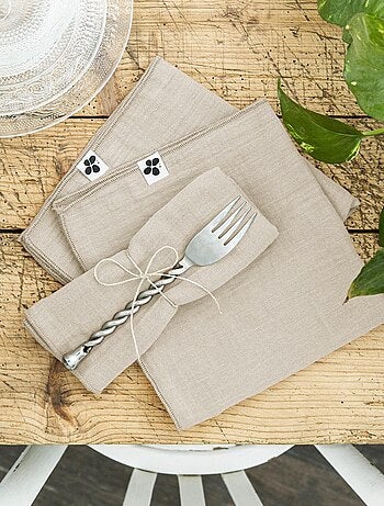 3 Serviettes de table Gaia