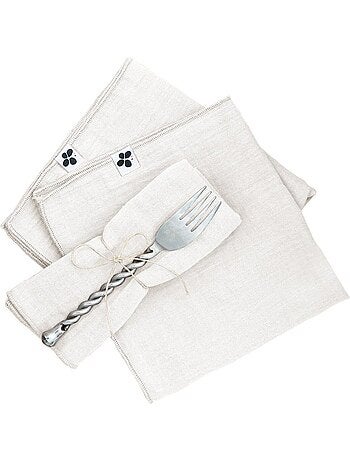 3 Serviettes de table Gaia