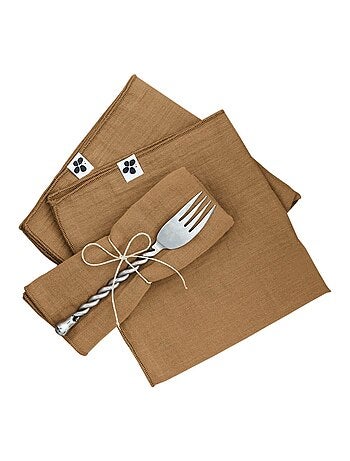 3 Serviettes de table Gaia