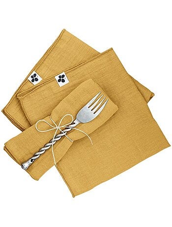 3 Serviettes de table Gaia