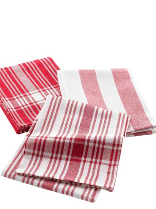 3 Serviettes torchons coton tisse Bayados