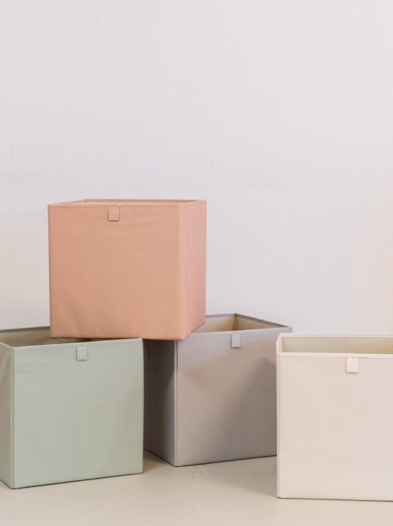 3 sprouts - Cube de rangement en tissu Rose - Kiabi