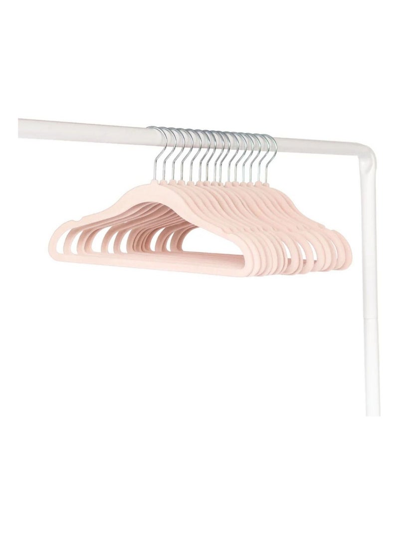 3 sprouts - Lot de 15 cintres en velours Rose - Kiabi