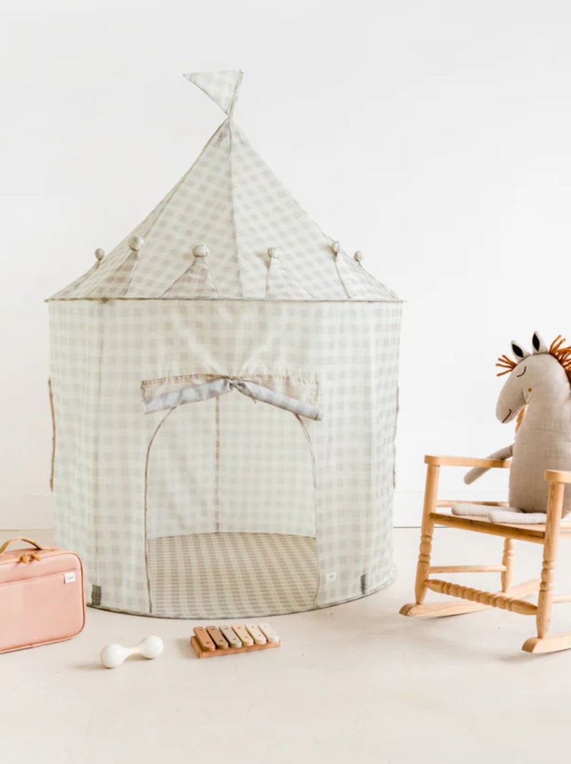 3 sprouts - Tente de jeu en tissu recyclé Beige - Kiabi