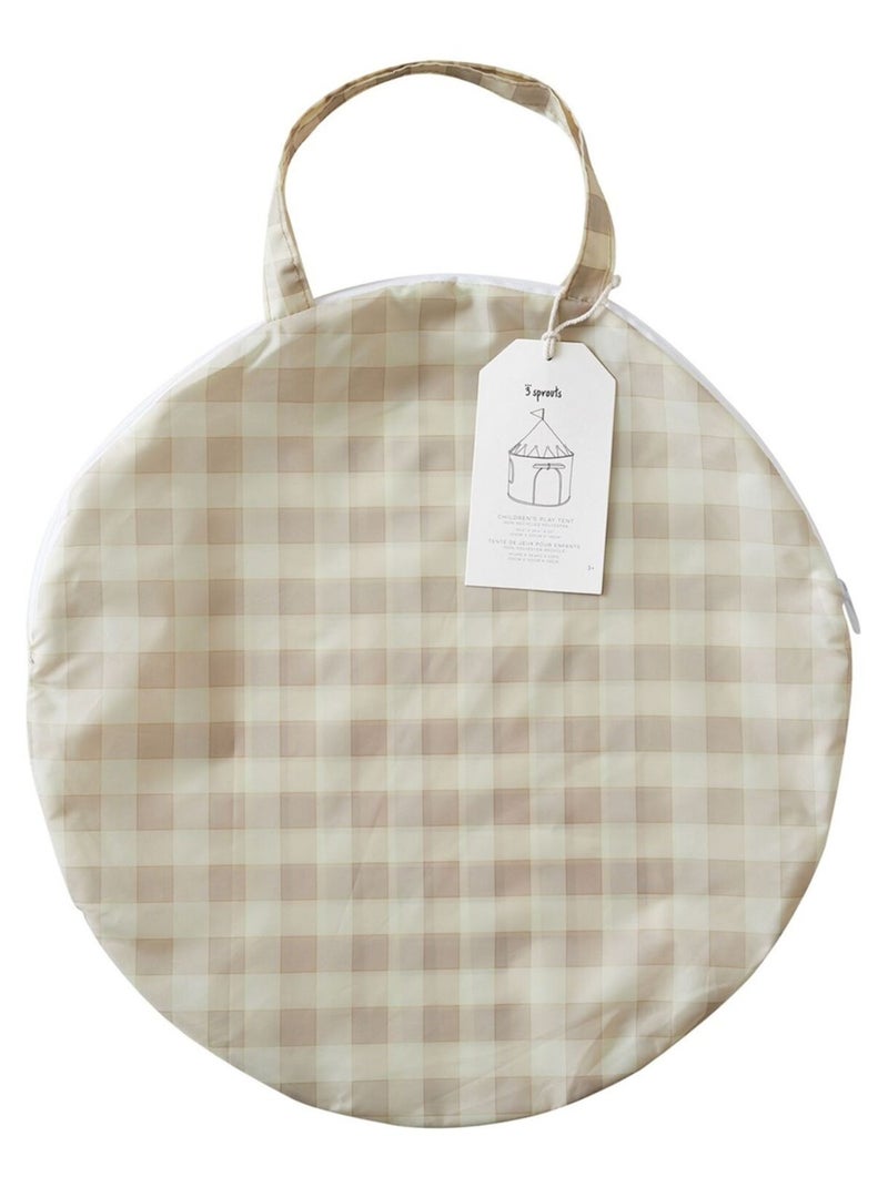 3 sprouts - Tente de jeu en tissu recyclé Beige - Kiabi