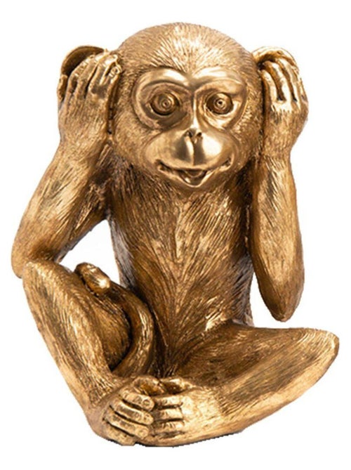 3 Statuettes Singes en résine Rien dit, Rien vue, Rien entendu - Kiabi