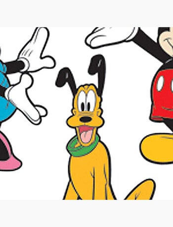 3 Stickers Mickey Mouse & Minnie & Pluto 3D Relief Mousse