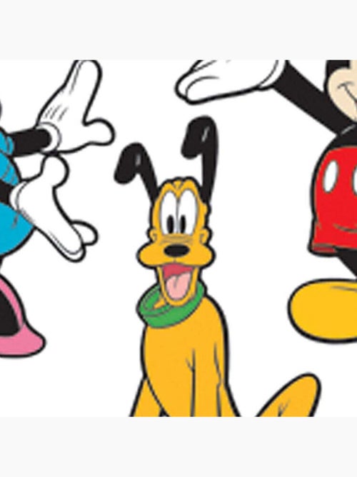 3 Stickers Mickey Mouse & Minnie & Pluto 3D Relief Mousse - Kiabi