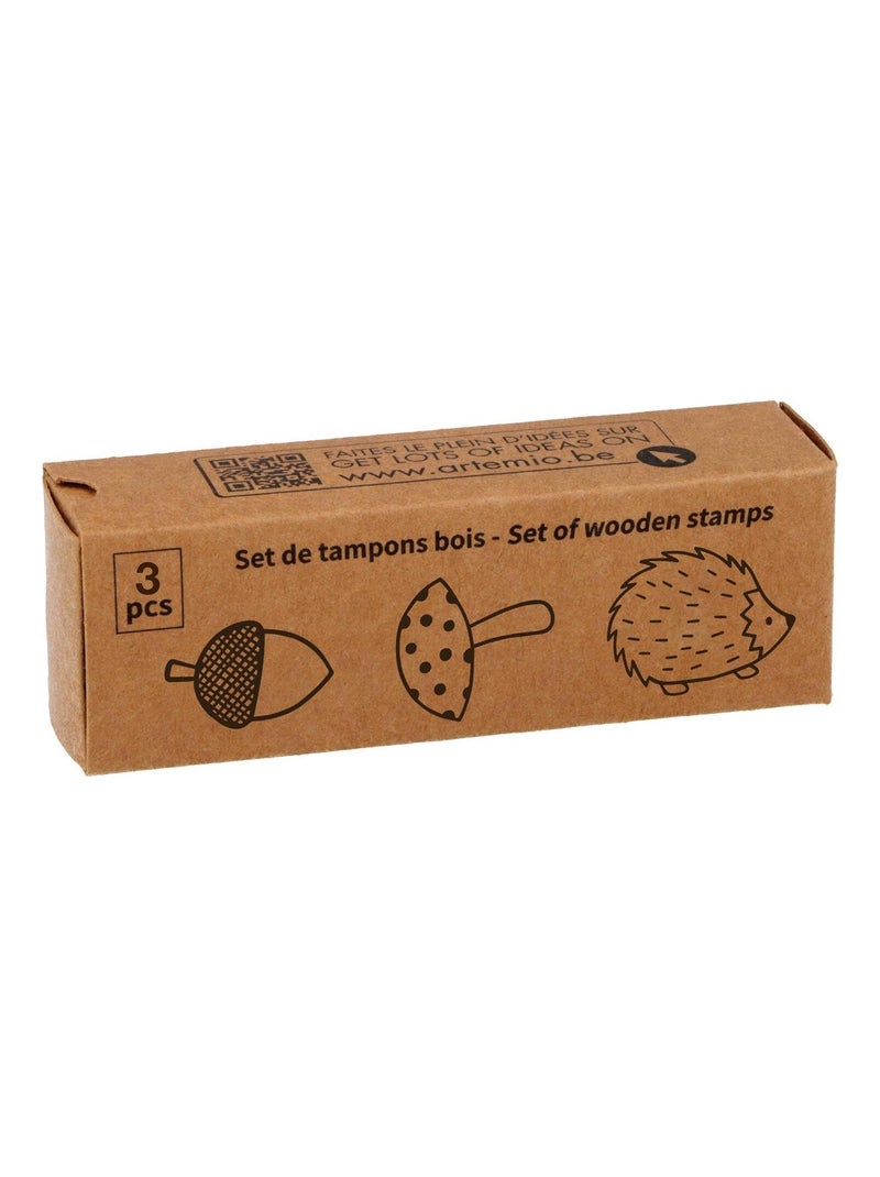 FINGERINSPIRE 8 Tampons Bois Automne 8 Styles - Citrouille, Feuille, Champignon, Renard Pour Scrapbooking & DIY