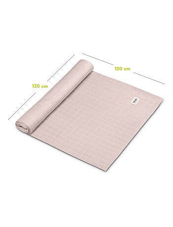 3 x Langes coton bébé en bambou naturel LIONELO - 120x120