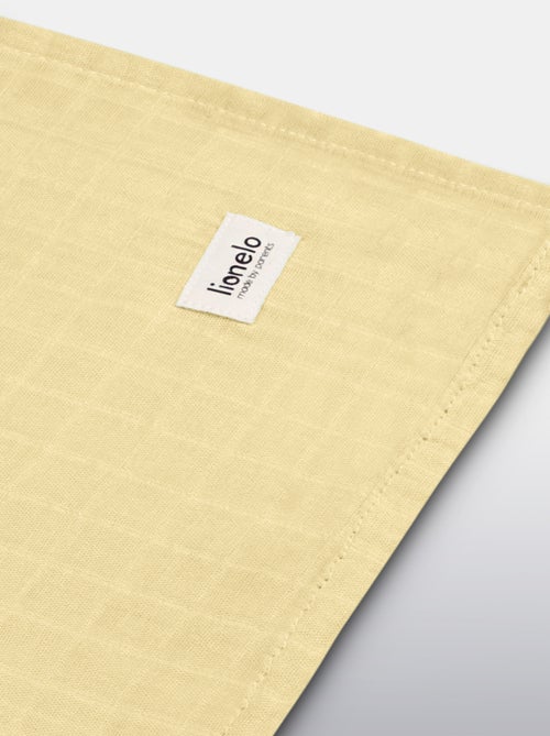 3 x Langes coton bébé en bambou naturel LIONELO - 120x120 - Kiabi