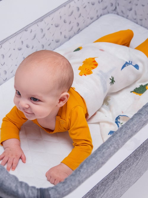 3 x Langes coton bébé en bambou naturel LIONELO - 70x70 cm - Antibactériens - Kiabi