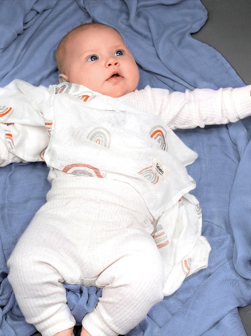 3 x Langes coton bébé en bambou naturel LIONELO - 70x70 cm - Antibactériens - Kiabi 3 x Langes coton bébé en bambou naturel LIONELO - 70x70 cm - Antibactériens - Kiabi