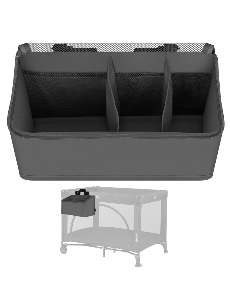Organisateur De Lit Bébé Rose - 2 Sacs Rangement Suspendus Pour Couches, Jouets Et Accessoires