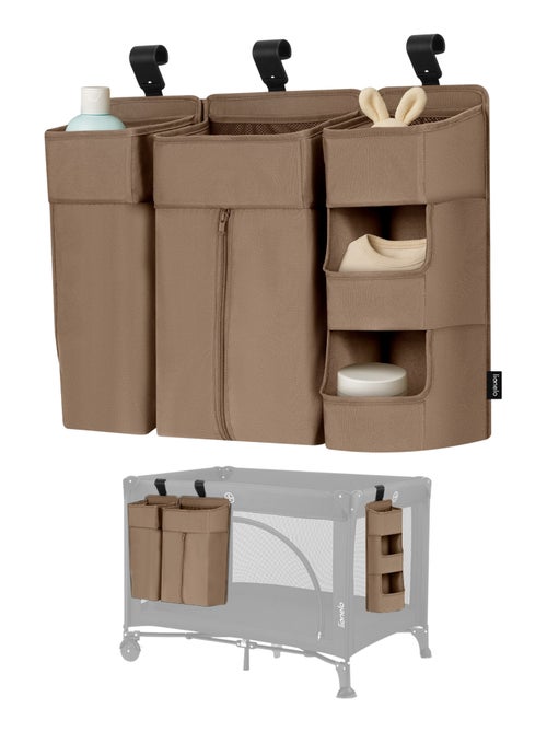 3 x Organisateur suspendu pour lit bébé LIONELO Sidepocket - Ranger les couches - Panier - Kiabi