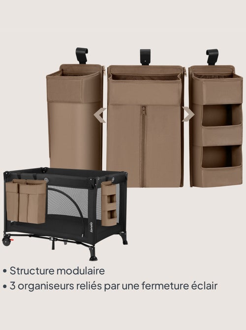 3 x Organisateur suspendu pour lit bébé LIONELO Sidepocket - Ranger les couches - Panier - Kiabi