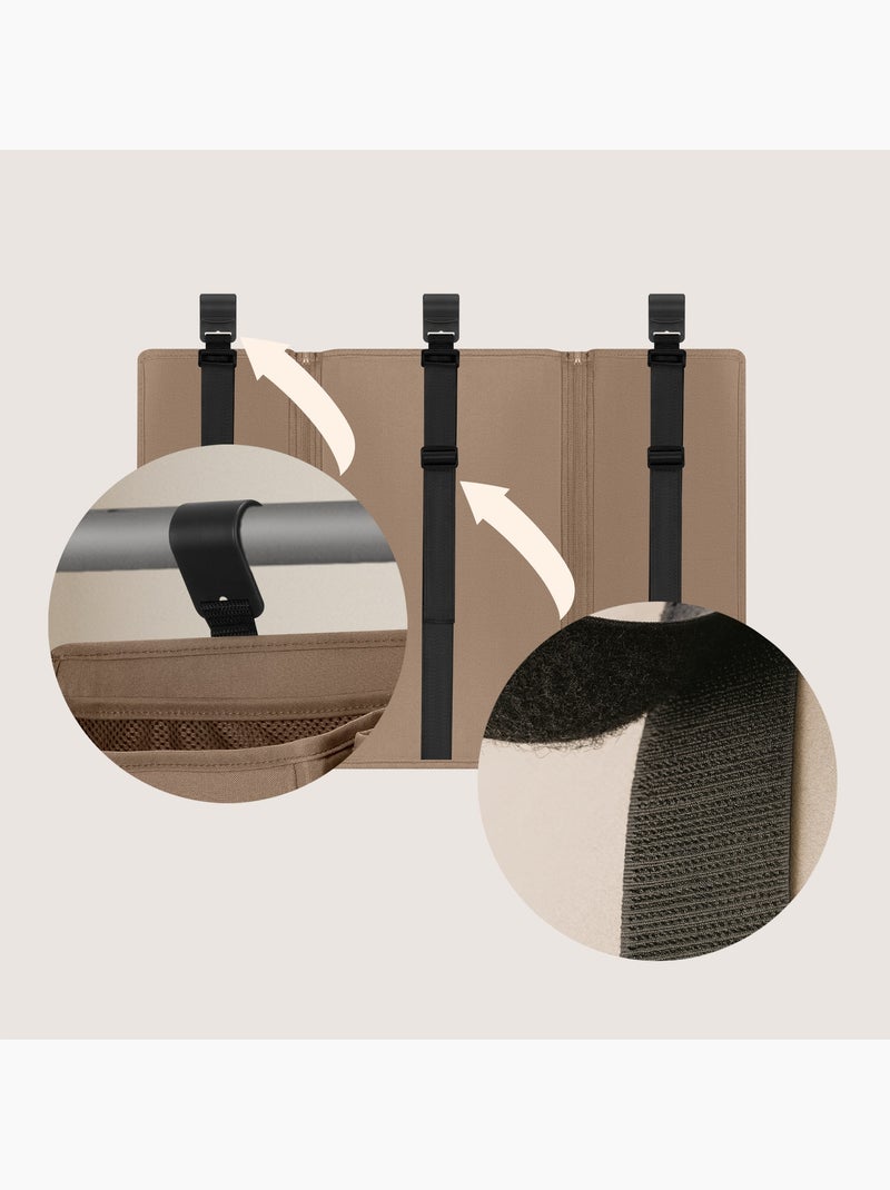 3 x Organisateur suspendu pour lit bébé LIONELO Sidepocket - Ranger les couches - Panier Beige - Kiabi