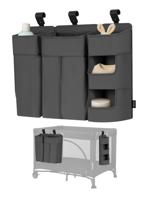 3 x Organisateur suspendu pour lit bébé LIONELO Sidepocket - Ranger les couches - Panier - Kiabi