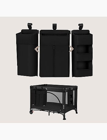 3 x Organisateur suspendu pour lit bébé LIONELO Sidepocket - Ranger les couches - Panier