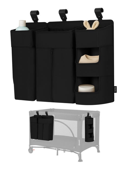 3 x Organisateur suspendu pour lit bébé LIONELO Sidepocket - Ranger les couches - Panier - Kiabi