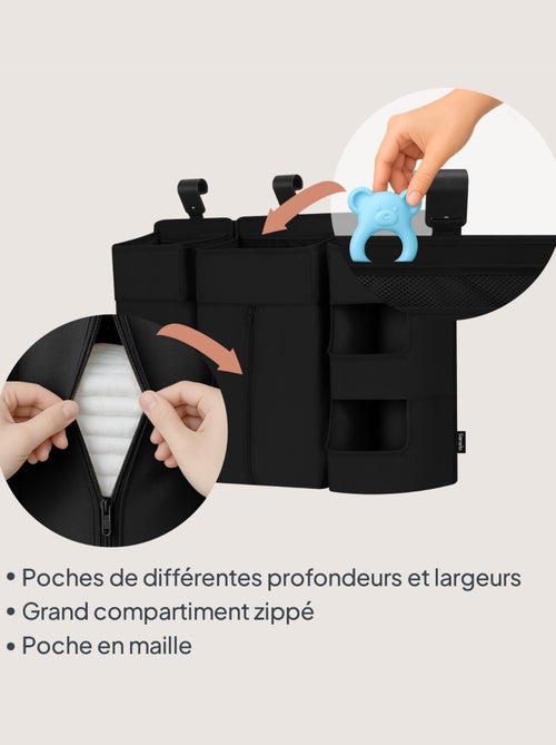 3 x Organisateur suspendu pour lit bébé LIONELO Sidepocket - Ranger les couches - Panier - Kiabi