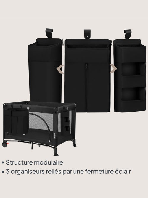 3 x Organisateur suspendu pour lit bébé LIONELO Sidepocket - Ranger les couches - Panier - Kiabi