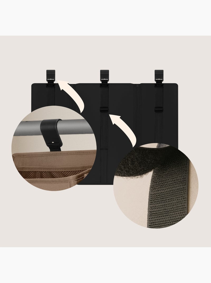 3 x Organisateur suspendu pour lit bébé LIONELO Sidepocket - Ranger les couches - Panier Noir - Kiabi