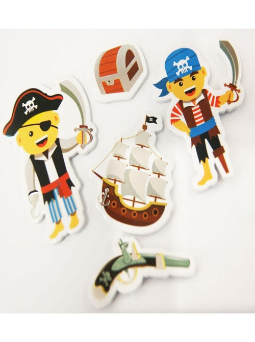 30 Autocollants - Mousse EVA - Pirates - Dorures - Global Gift - Kiabi
