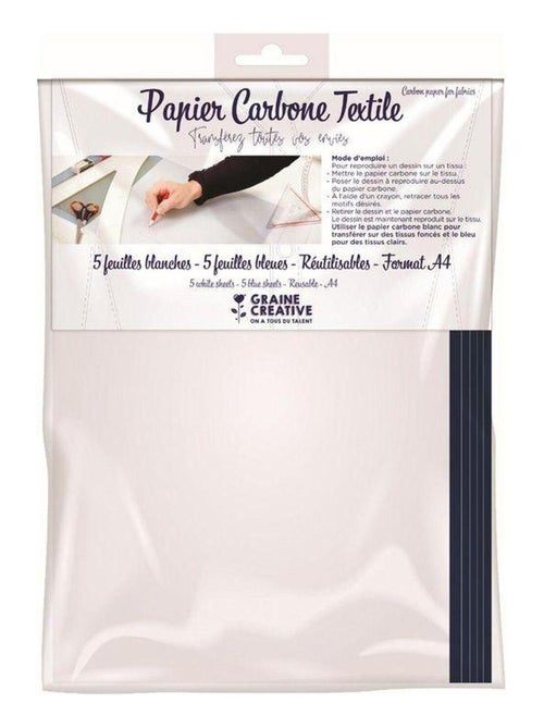 30 feuilles de papier carbone A4 réutilisables - Graine Créative - Kiabi
