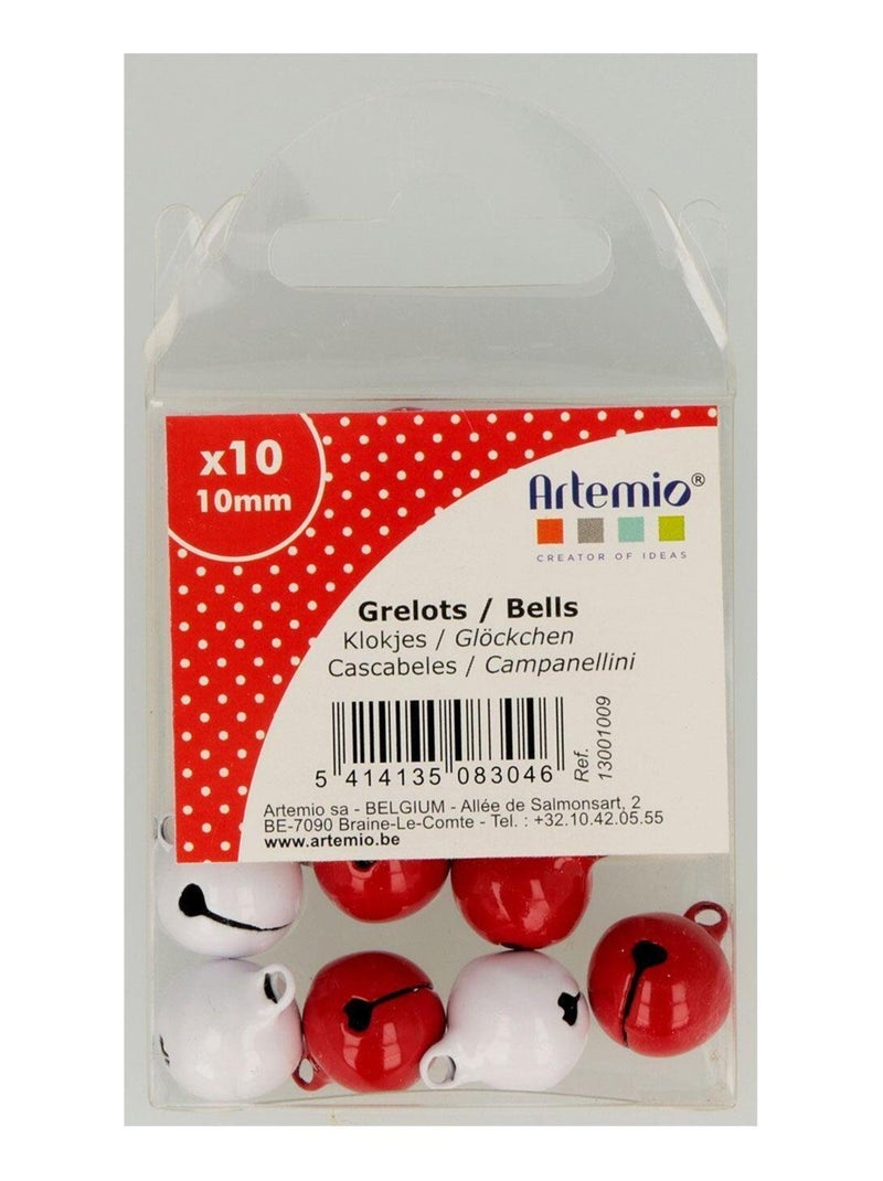 30 grelots blancs et rouges - Artemio Rouge - Kiabi