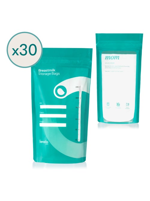 30 x 240ml Sachets de conservation de lait maternel LIONELO Milky - Possibilité de congélation - Kiabi