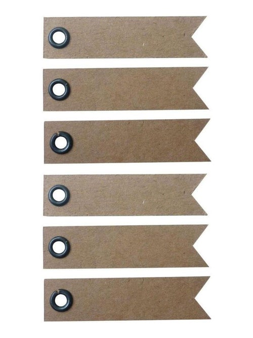 300 étiquettes kraft 5 cm - Fanion - Graine Créative - Kiabi