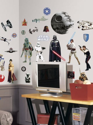 31 Stickers Star Wars Trilogie 4 planches de 25x46cm