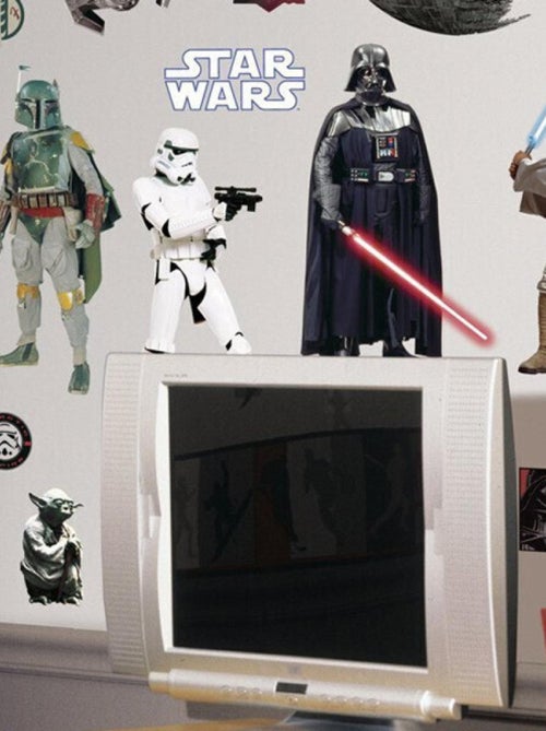 31 Stickers Star Wars Trilogie 4 planches de 25x46cm - Kiabi