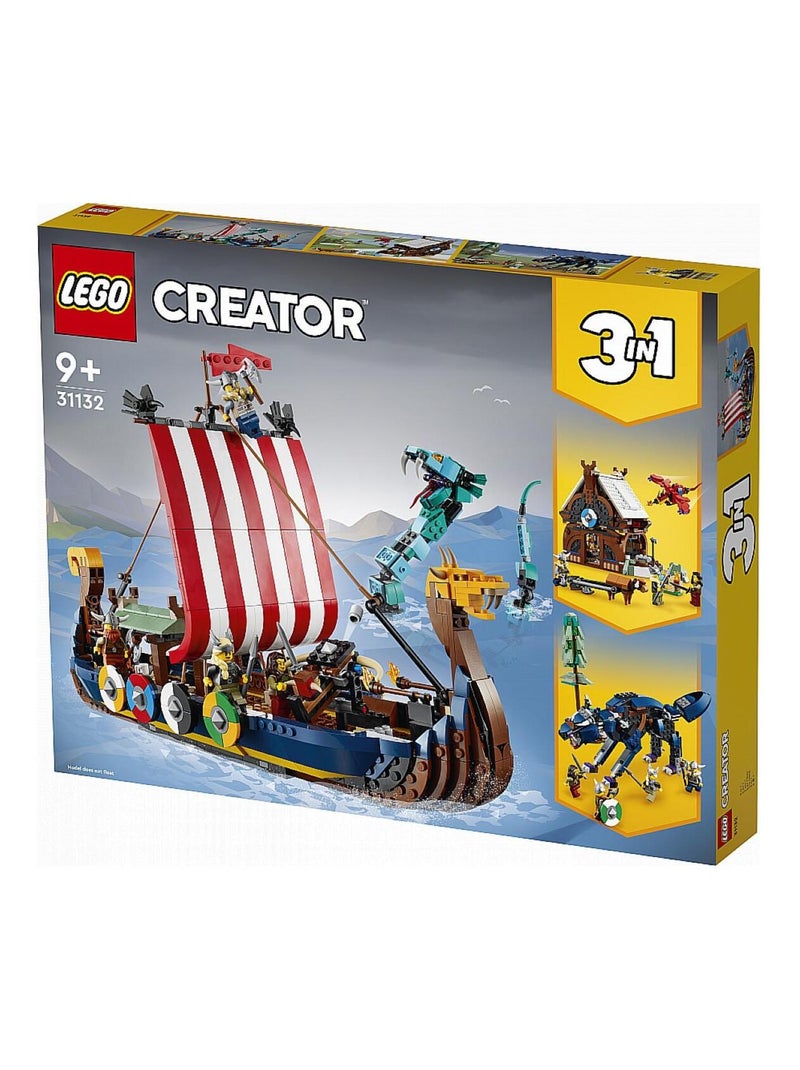 31132 Le Bateau Viking Et Le Serpent De Midgard ® Creator N/A - Kiabi