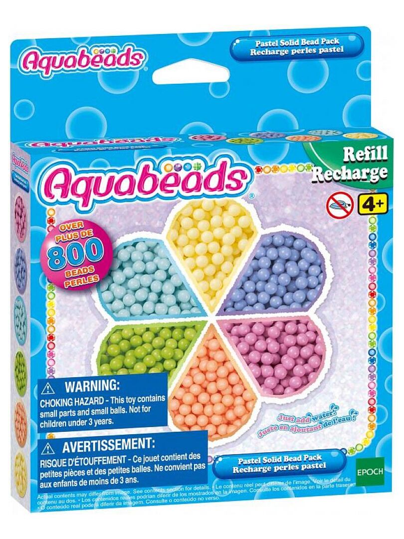 Aquabeads - la recharge pastel  activites creatives et manuelles
