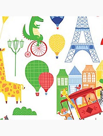32 Stickers Animaux Safari en ville Roommates
