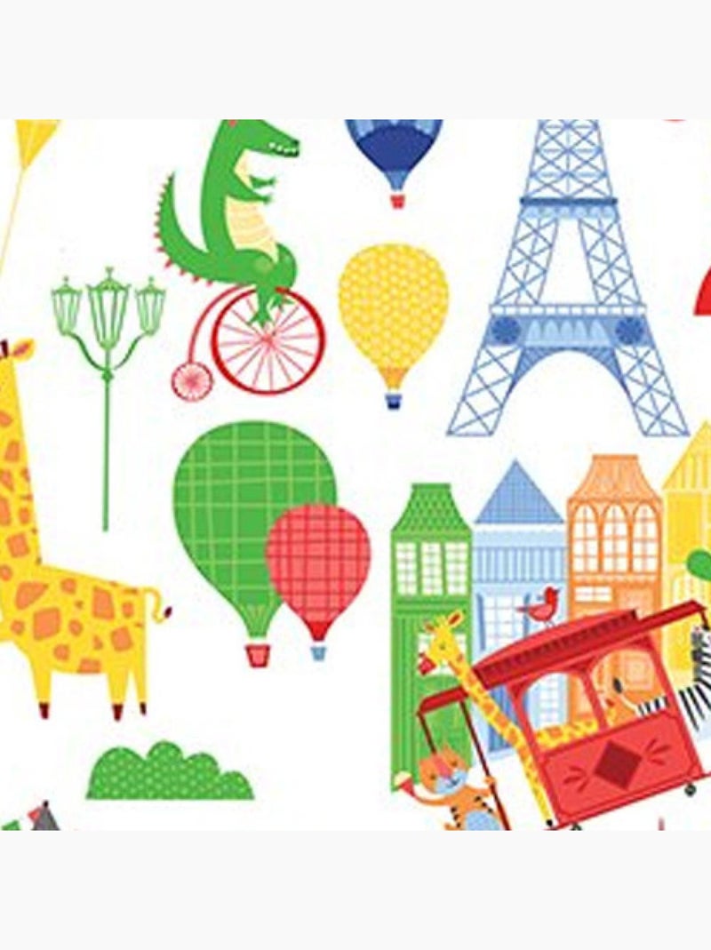 32 Stickers Animaux Safari en ville Roommates Multicolore - Kiabi