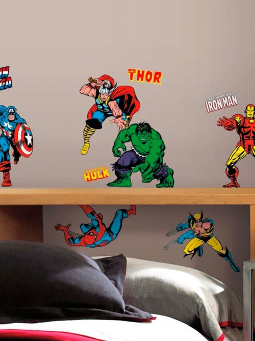 32 Stickers Avengers Comics Marvel - Kiabi