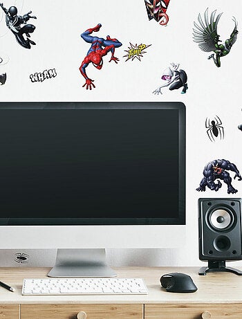 32 Stickers Personnages Spiderman Marvel